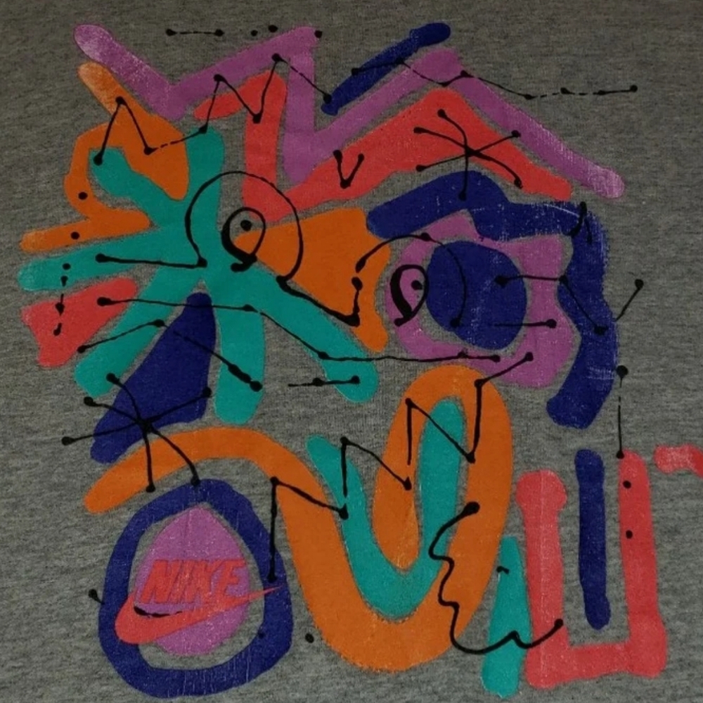 Rare Vintage 1990's Gray Tag Nike T-ShirtMade In USA